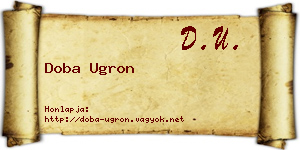 Doba Ugron névjegykártya